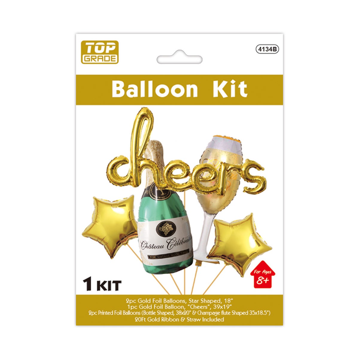 7ps balloon set Bottle, cup, cheers,star