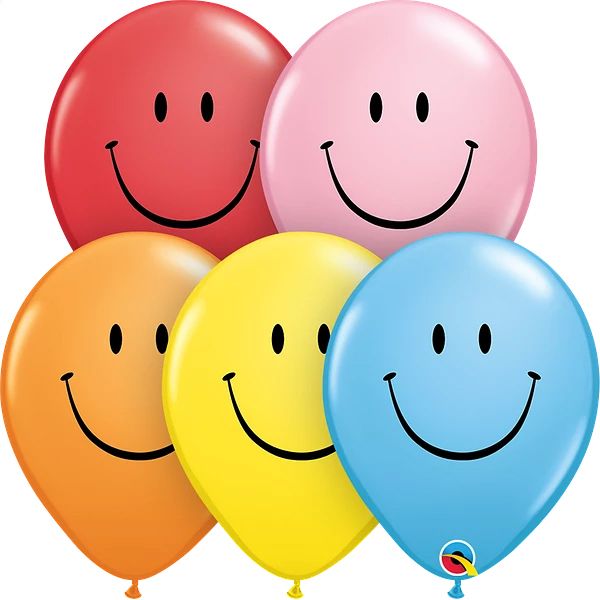 11" Smile Face Standard Assortment